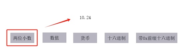 显示小数