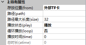 音频特有属性