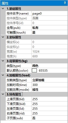 页面属性